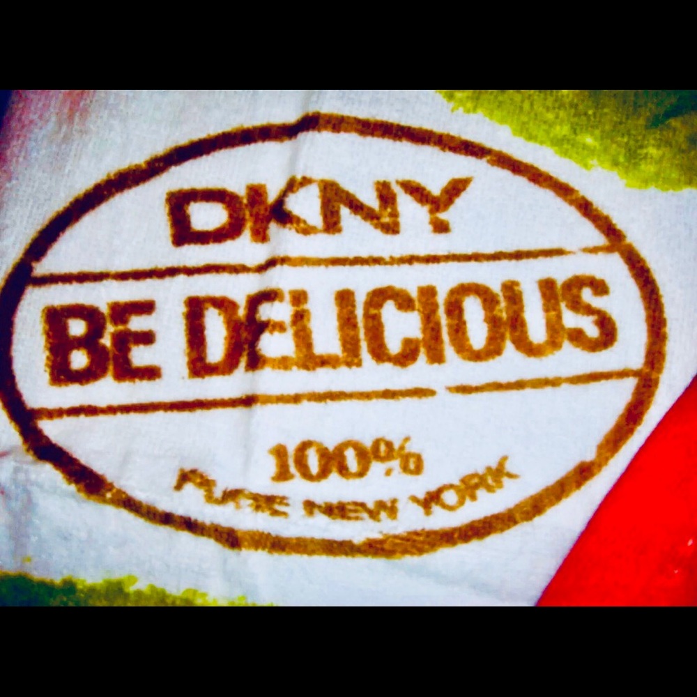 DKNY Velour Towel in DK Logo Bag w Shoulder Straps